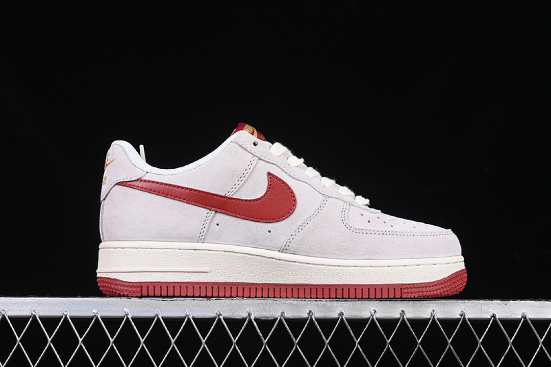 Nike [XZ6188-020]-[AIR FORCE 1 07 LOW WHITE/GREY/RED]-[WOMAN:36-39]-[MAN:40-45] - Image 16