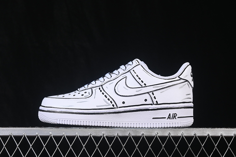 Nike Nike AIR FORCE 1 07 LOW CASUAL SNEAKERS WHITE/BLACK/WHITE · DD8959-100, photo 1
