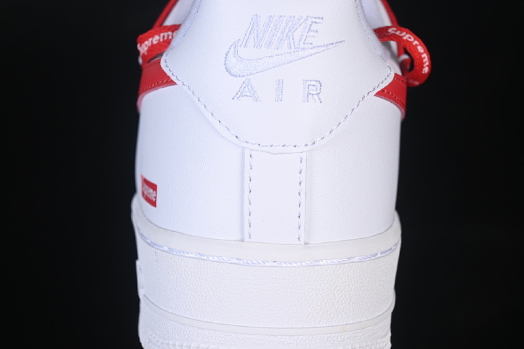 Nike [UP9225-101]-[AIR FORCE 1 07 LOW CASUAL SNEAKERS WHITE/RED]-[WOMAN:36-39]-[MAN:40-45] - Image 6