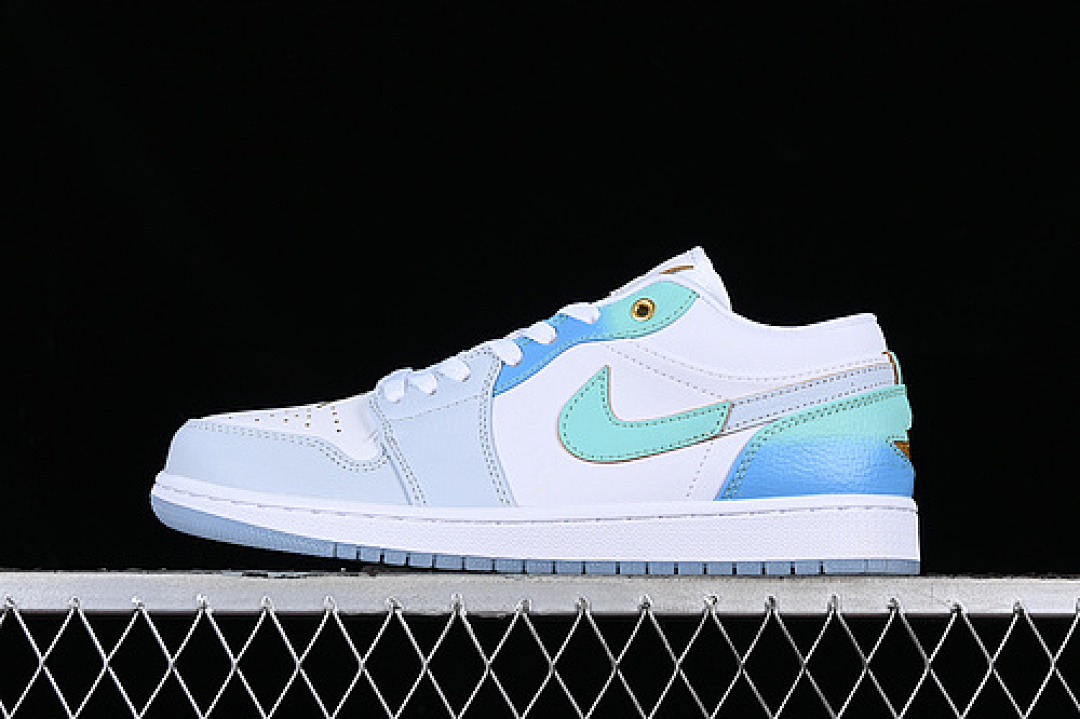 Air Jordan [FN8899-131]-[AIR JORDAN 1 LOW EMERALD WHITE/BLUE/GREEN]-[WOMAN:35.5-39]-[MAN:40-47.5], photo 1