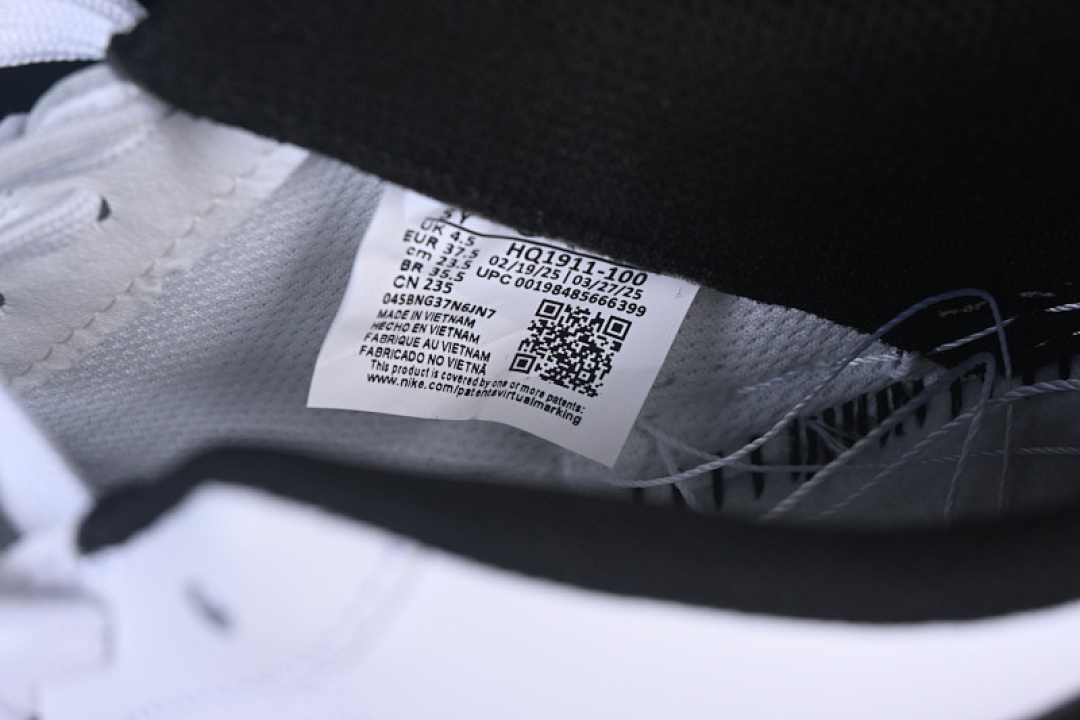 Nike [HQ1911-100]-[AIR FORCE 1 07 LOW CASUAL SNEAKERS BLACK/WHITE]-[WOMAN:35.5-39]-[MAN:40] - Image 5