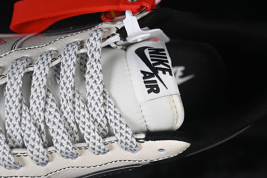 Nike [MZ9588-836]-[AIR FORCE 1 07 LOW CASUAL SNEAKERS WHITE/ BLACK/RED]-[WOMAN:36-39]-[MAN:40-45] - Image 9