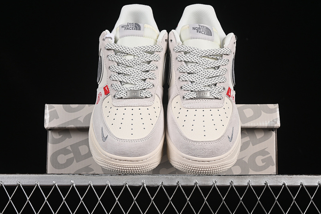 Nike [YX5066-313]-[AIR FORCE 1 07 LOW WHITE/GREY/RED]-[WOMAN:36-39]-[MAN:40-45] - Image 13