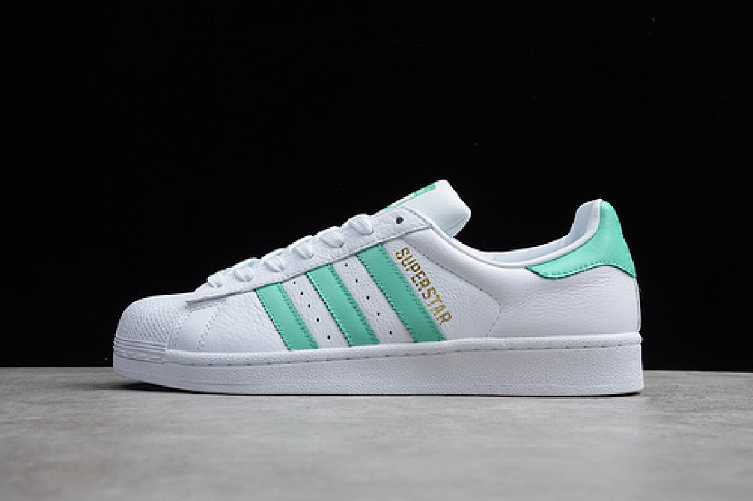 Unbranded [64-62-71]-[B41995]-[SUPERSTAR SHOES CLOUD WHITE/HI-RES GREEN/GOLD METALLIC]-[UNISEX:36-44], photo 1