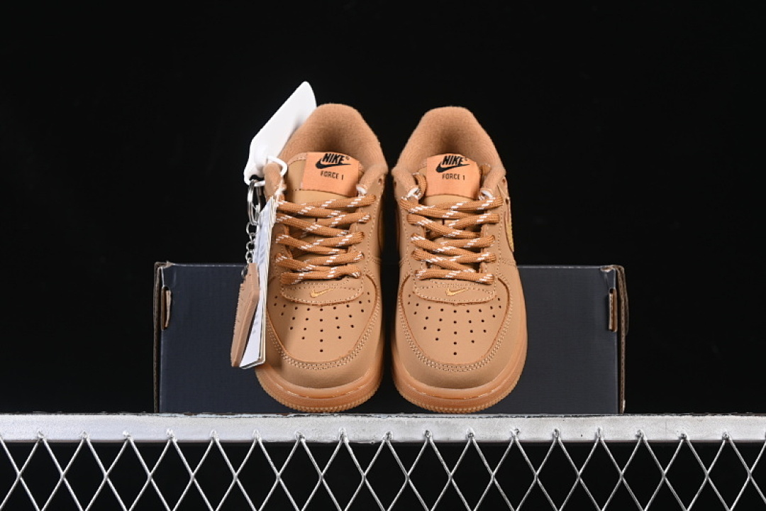 Nike [943312-200]-[AIR FORCE 1 07 CHILDREN'S SHOES OF VARIOUS SIZES KHAKI/BROWN]-[WOMAN:22-37.5] - Image 12