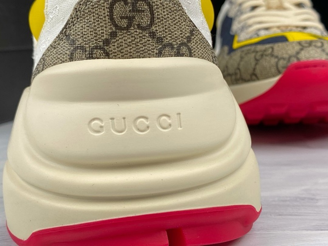 On Running [PLUS GU*CCI RHYTON SHOES WHITE/MULTI-COLOR]-[WOMAN:34-40]-[MAN:39-46] - Image 9