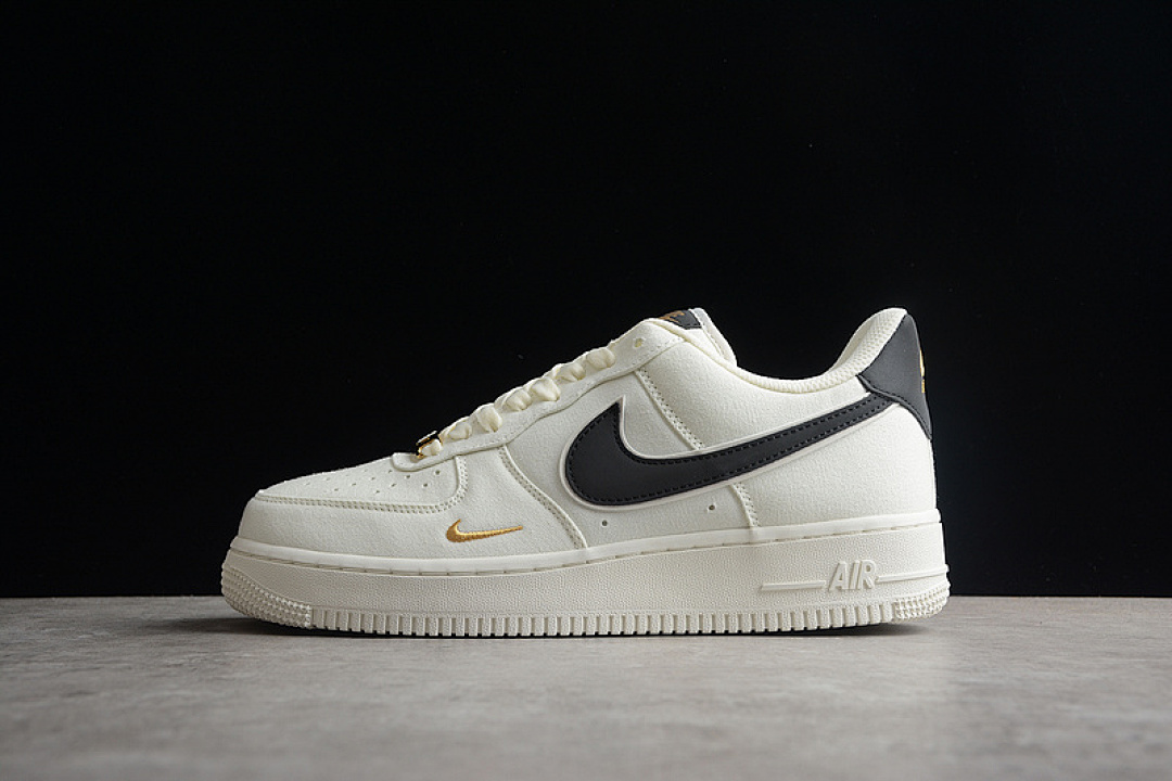 Nike [MN5696-809]-[AIR FORCE 1 LOW 07 BEIGE/BLACK/GOLD]-[WOMAN:36-39]-[MAN:40-45], photo 1