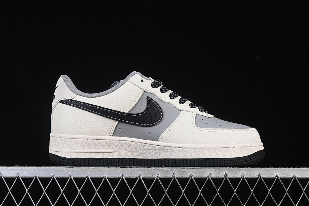 Nike [JS8028-017]-[AIR FORCE 1 07 LOW WHITE/GREY/BLACK]-[WOMAN:36-39]-[MAN:40-45] - Image 16