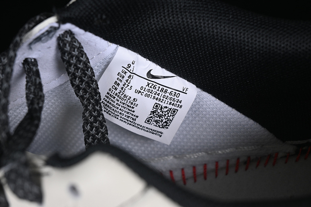 Nike [XZ6188-630]-[AIR FORCE 1 07 LOW WHITE/GREY/BLACK]-[WOMAN:36-39]-[MAN:40-45] - Image 6