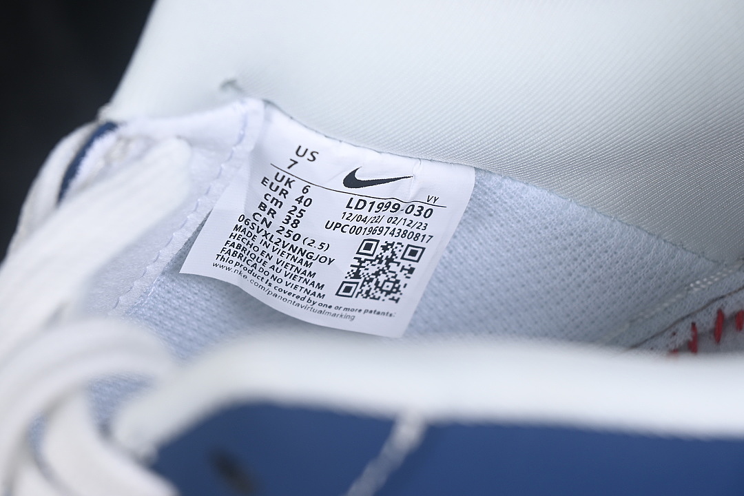 Nike [LD1999-030]-[AIR FORCE 1 07 LOW CASUAL SNEAKERS NAVY BLUE/BROWN]-[WOMAN:36-39]-[MAN:40-45] - Image 5