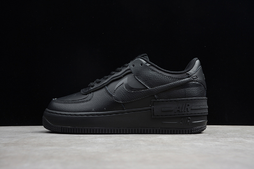 Nike [CI0917-001]-[GZ AIR FORCE 1 LOW SHADOW BLACK/BLACK/BLACK]-[WOMAN:36-39]-[MAN:40-44], photo 1