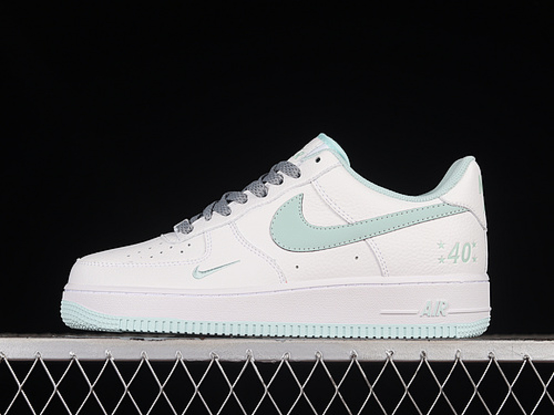 Nike Nike AIR FORCE 1 07 LOW RICE WHITE/BLUE · MN5263-128, photo 1