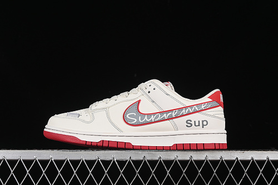 Unbranded [DJ2024-030]-[SB DUNK LOW SUP WHITE/GREY/RED]-[WOMAN:36-39]-[MAN:40-45], photo 1