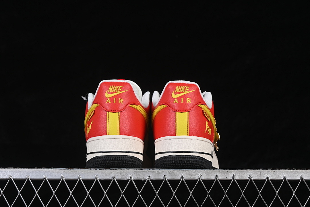 Nike [XD0028-002]-[AIR FORCE 1 07 LOW WHITE/BLACK/RED/YELLOW]-[WOMAN:36-39]-[MAN:40-45] - Image 14