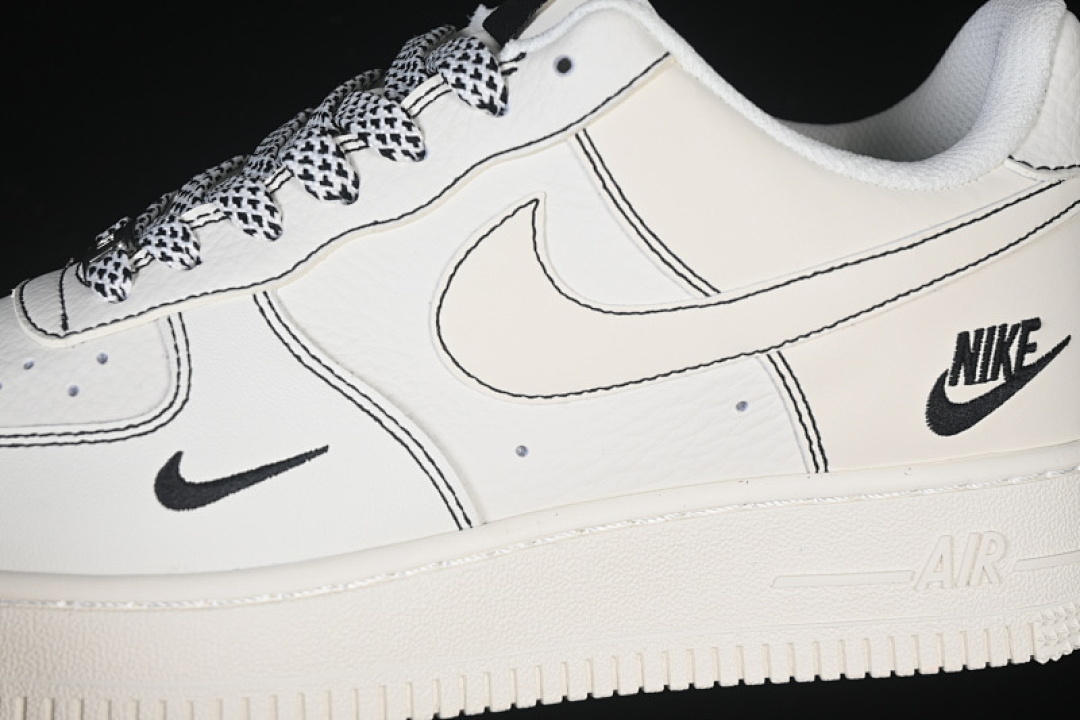 Nike [CS5288-032]-[AIR FORCE 1 07 LOW WHITE/BLACK/BEIGE]-[WOMAN:36-39]-[MAN:40-45] - Image 9