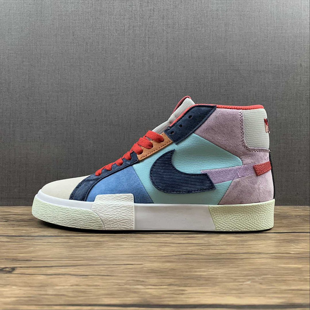Unbranded [DA8854-500]-[BLAZER MID PREMIUM SB MOSAIC PACK LILAC/COPA/DUTCH BLUE/COURT (BLUE]), photo 1