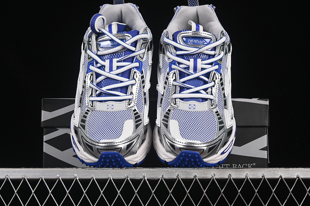 Hoka [OFF-WHITE BE RIGHT WHITE/BLUE/SILVER]-[WOMAN:36-39]-[MAN:40-47] - Image 14