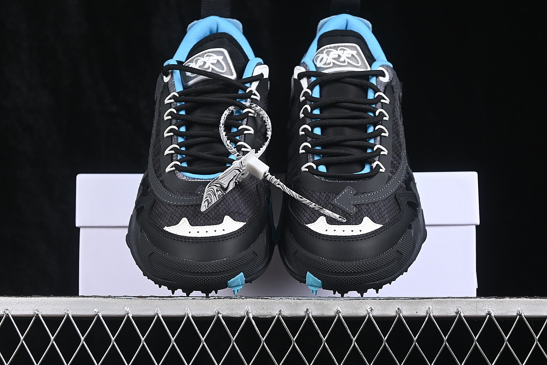 Unbranded [VIRGIL ABLOH CO BRANDED RETRO RUNNING SHOES SKY BLUE/BLACK]-[WOMAN:36-39]-[MAN:40-47] - Image 11