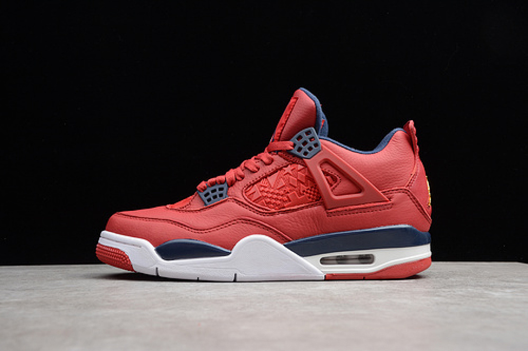 Jordan [CI1184-617]-[GZ AIR JORDAN 4 RETRO FIBA GYM RED/OBSIDIAN-WHITE-METALLIC (GOLD]), photo 1