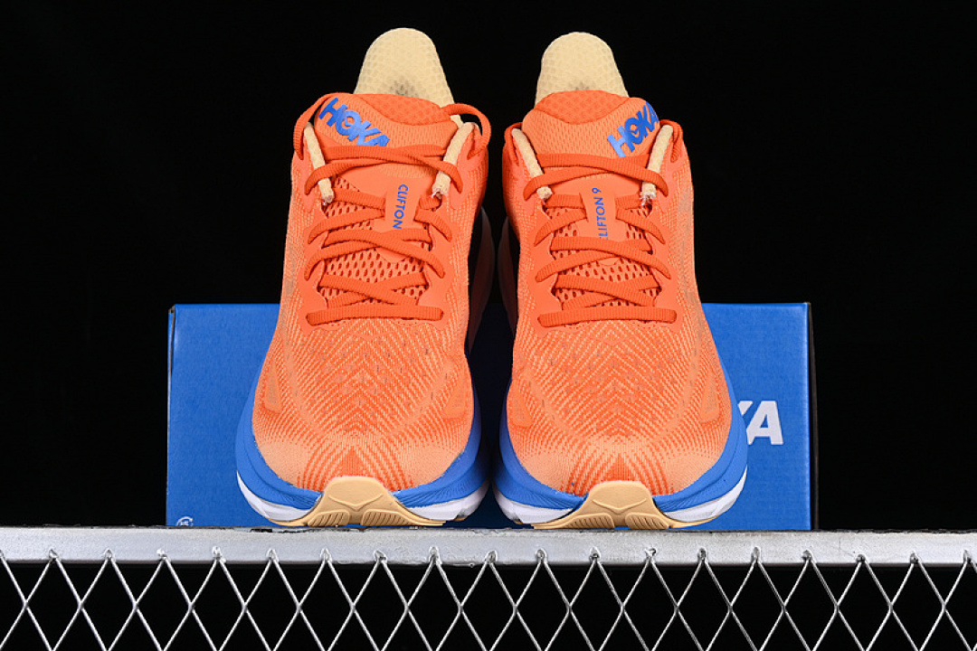 On Running [1132210 VOIM]-[HOKA CLIFTON 9 WIDE WHITE/BLUE/ORANGE]-[MAN:39-45] - Image 13