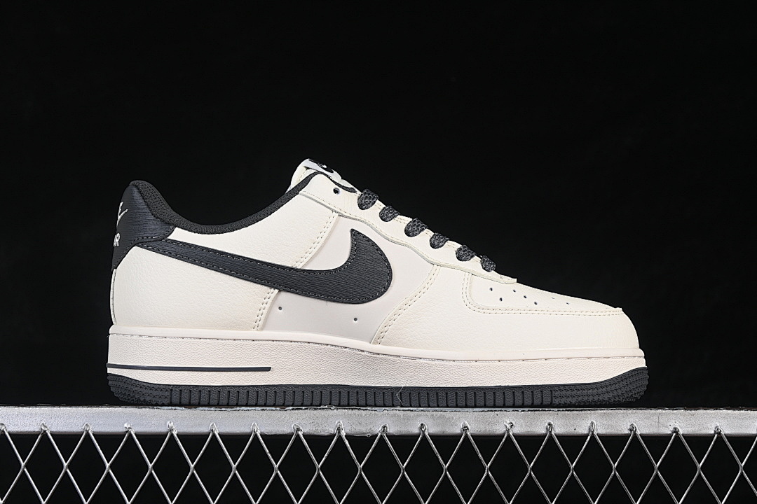 Nike [SM6668-119]-[AIR FORCE 1 07 LOW CASUAL SNEAKERS BEIGE/DARK GREY]-[WOMAN:36-39]-[MAN:40-45] - Image 16