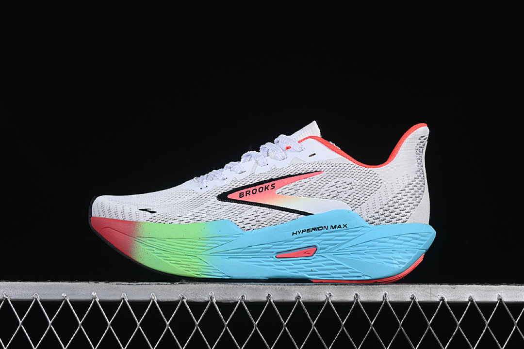 BROOKS HYPERION MAX 2 WHITE/GREY/BLUE/ORANGE/GREEN · 1104341D409, photo 1