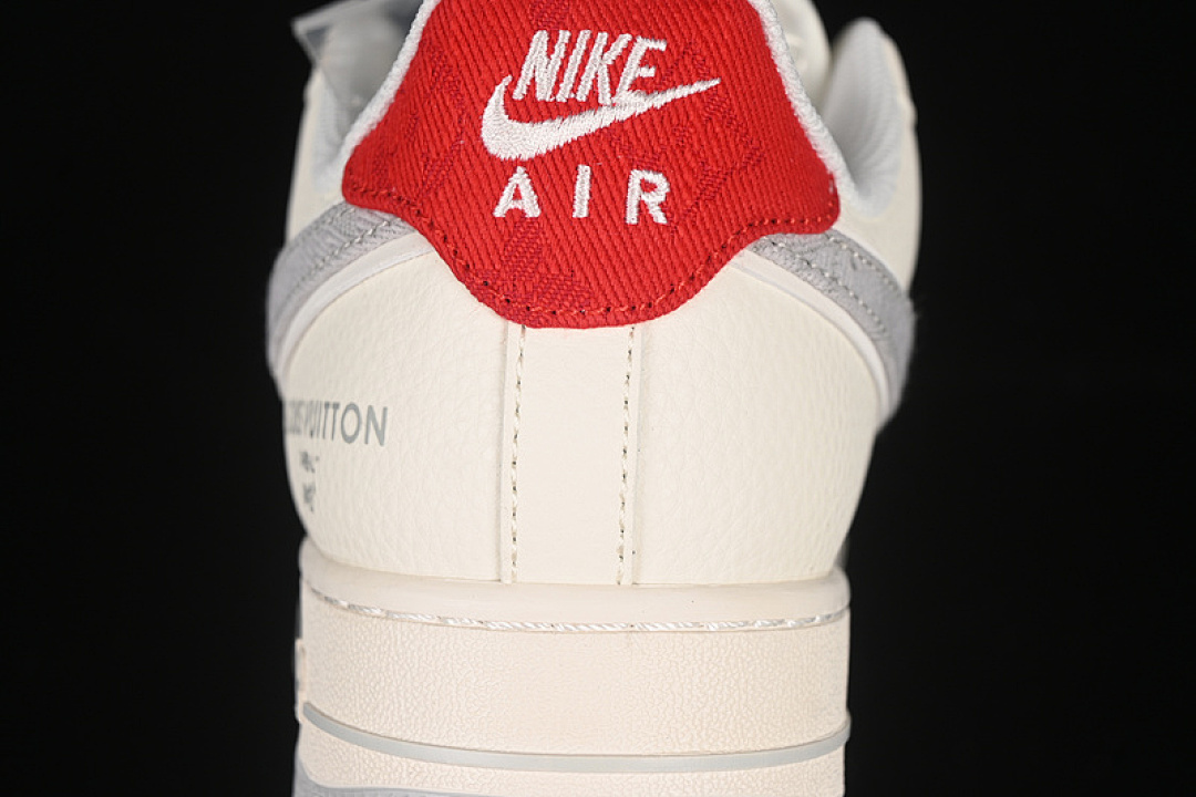 Nike [XX3168-135]-[AIR FORCE 1 07 LOW LV WHITE/GREY/RED]-[WOMAN:36-39]-[MAN:40-45] - Image 7