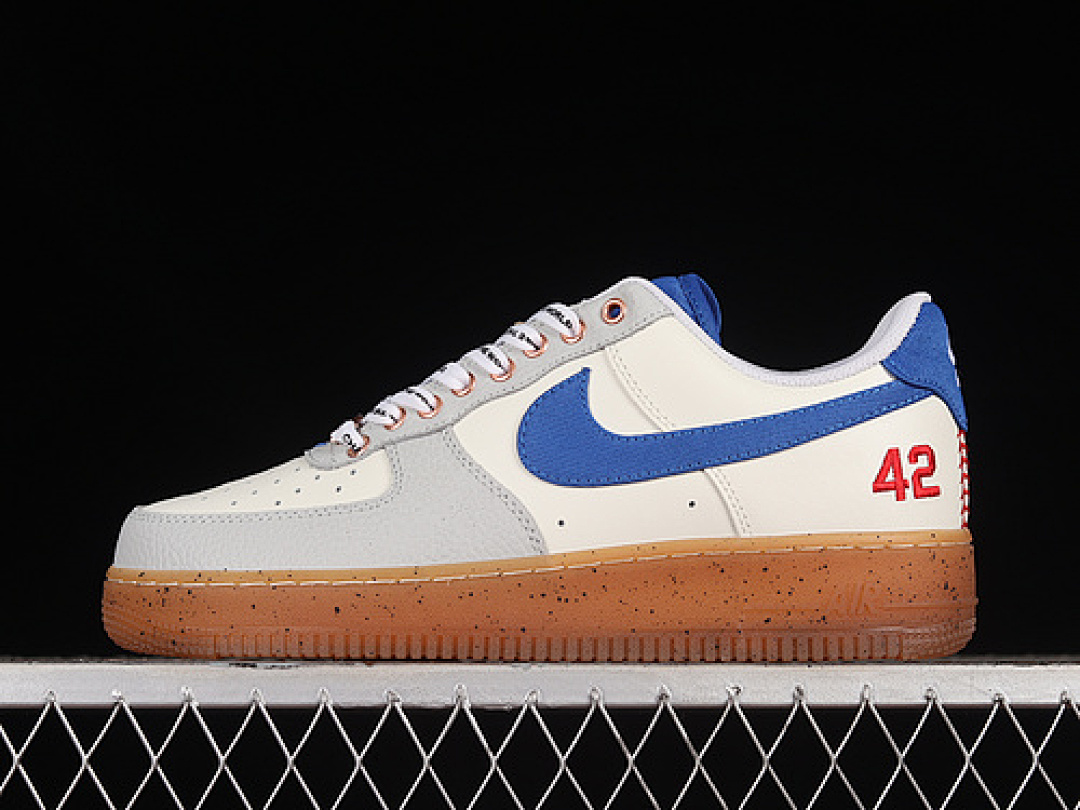 Nike [FN1868-100]-[AIR FORCE 1 LOW JACKIE ROBINSON RACER BLUE/WHITE/NEUTRAL GREY/BLACK/UNIVERSITY], photo 1