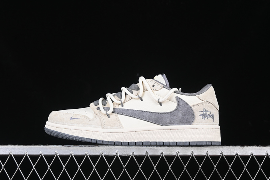 Jordan [DM9288-004]-[TRAVIS SCOTT X FRAGMENT DESIGN AIR JORDAN 1 LOW OG SP GREY/BEIGE]-[36-45], photo 1