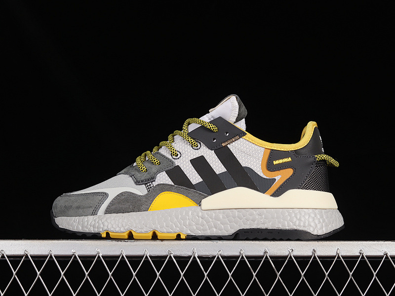 NITE JOGGER BOOST SHOES LIGHT GREY/CORE BLACK/YELLOW · GY0019, photo 1