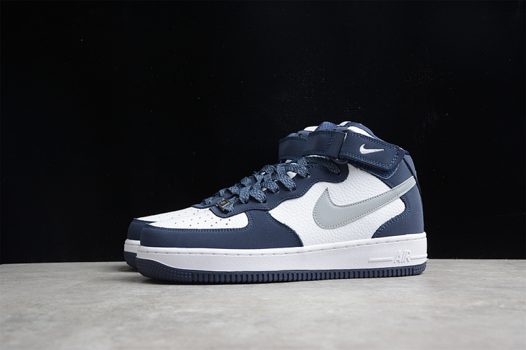 Nike [AQ2263-115]-[AIR FORCE 1 MID 07 NAVY BLUE/WHITE/GREY]-[WOMAN:36-39]-[MAN:40-45], photo 1