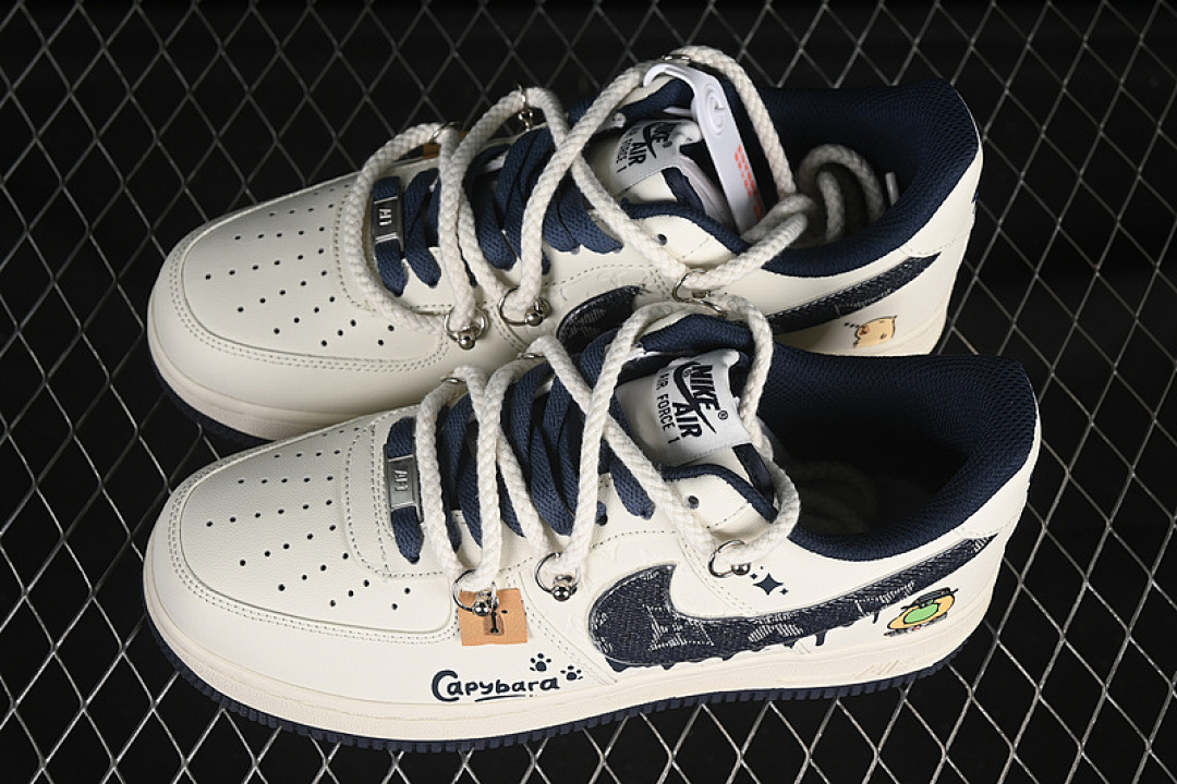 Nike [LV0506-110]-[AIR FORCE 1 07 LOW CAPYBARA POUR MILKBAPE BLUE/WHITE/GREY]-[UNISEX:36-45] - Image 11