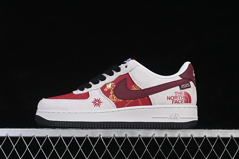 Nike Nike AIR FORCE 1 07 LOW WHITE/RED/BLACK · JP2026-138, photo 1