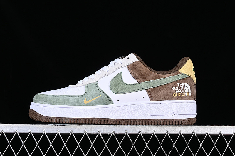 Nike Nike THENORTHFACE AIR FORCE 1 07 LOW GREEN/WHITE/BROWN · BS9055-811, photo 1