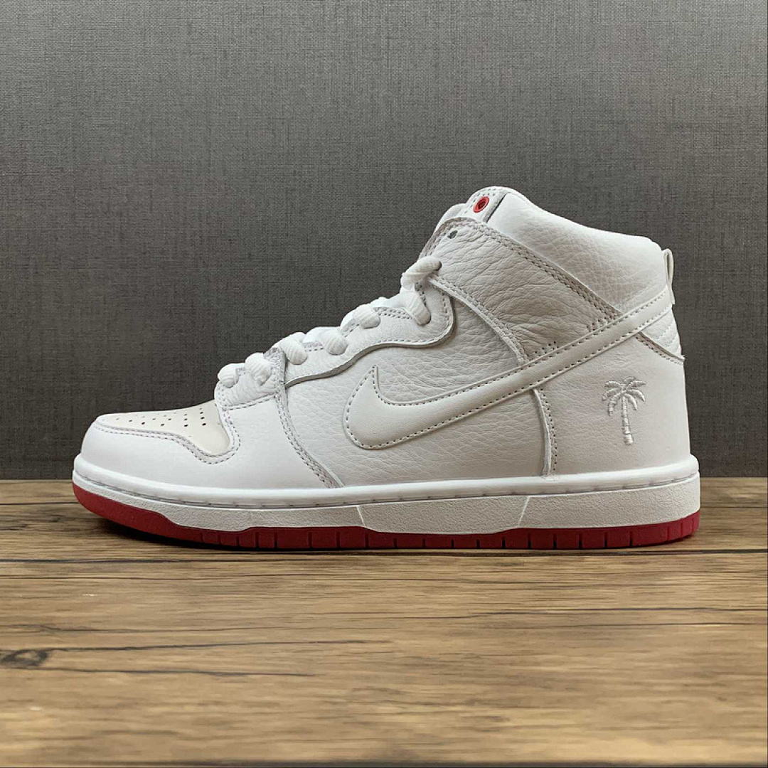 Unbranded [AH9613-116]-[KEVIN BRADLEY X SB ZOOM DUNK HIGH PRO WHITE/WHITE/RED]-[WOMAN:36-39]-[MAN:40-46], photo 1