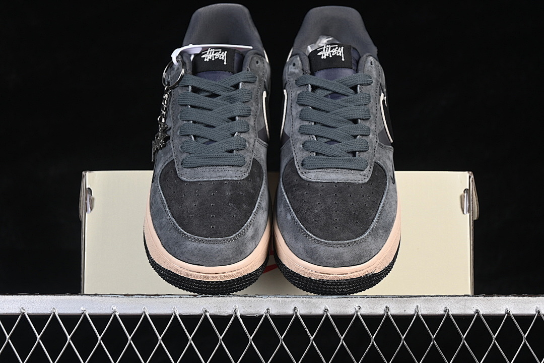 Nike [BK1916-002]-[AIR FORCE 1 07 LOW CASUAL SNEAKERS GREY/BLACK]-[WOMAN:36-39]-[MAN:40-45] - Image 13