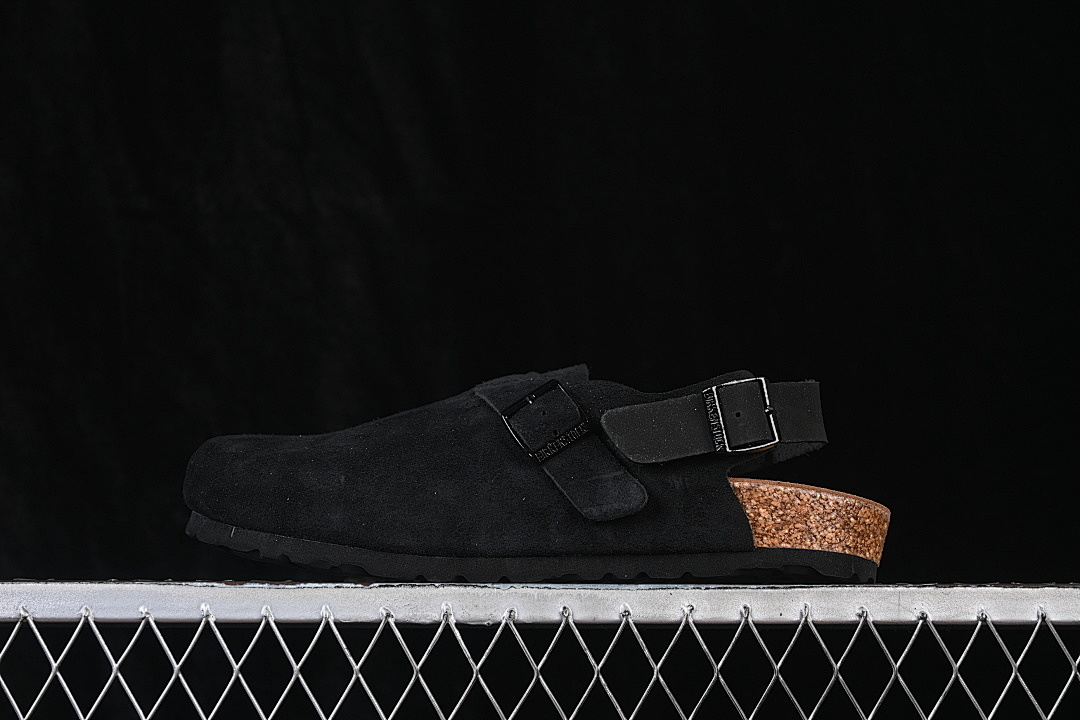Birkenstock [1028337]-[TOKIO SUEDE BLACK/BLACK/BLACK]-[WOMAN:35-39]-[MAN:40-45] - Image 2