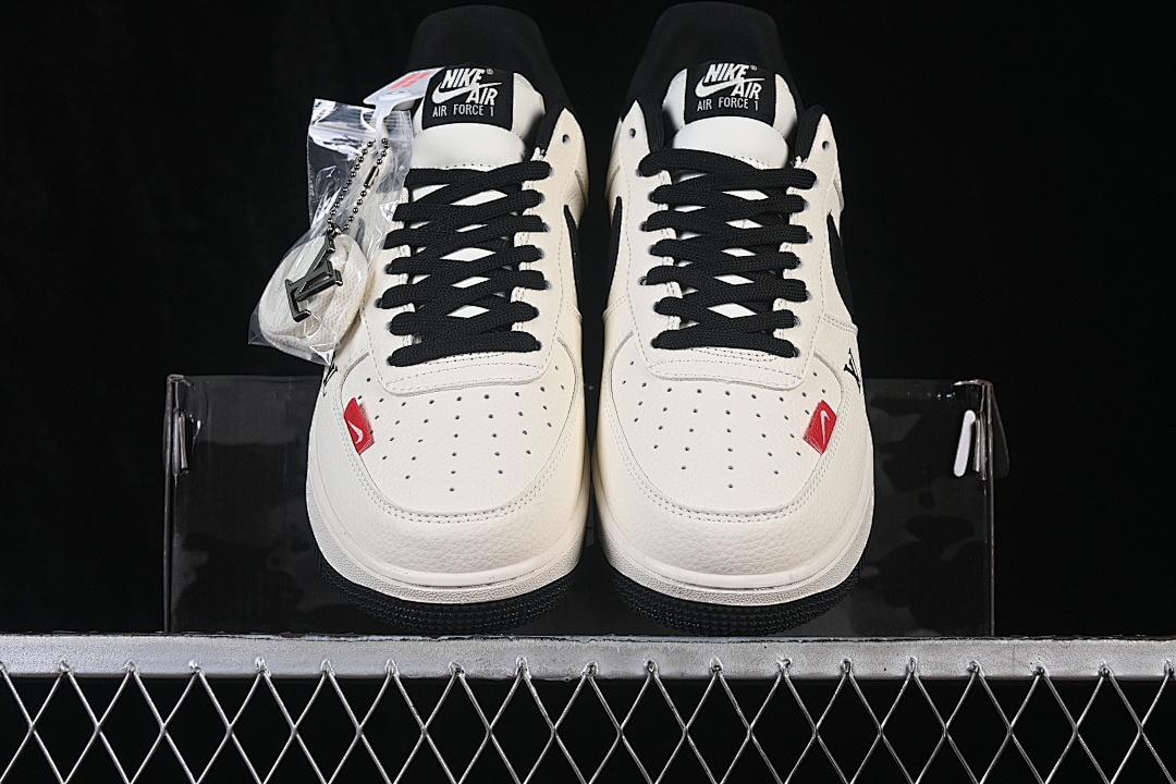 Nike [DN1688-815]-[AIR FORCE 1 07 LOW CASUAL SNEAKERS WHITE/BLACK]-[WOMAN:36-39]-[MAN:40-45] - Image 13
