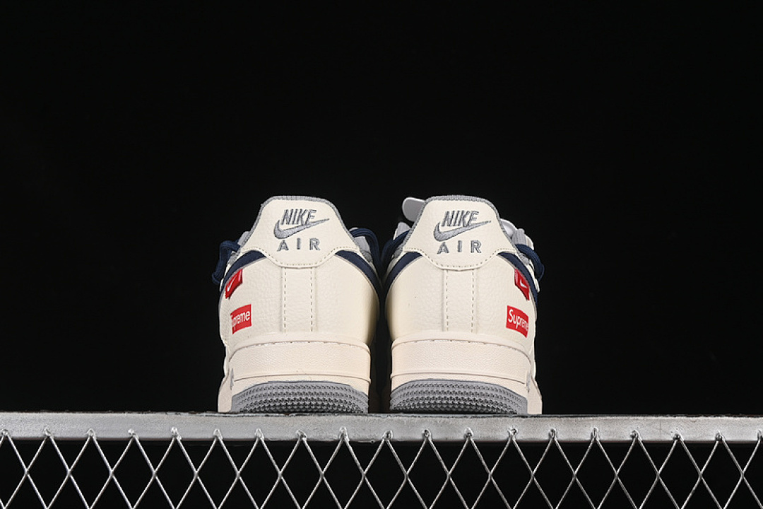 Nike [DM6868-068]-[AIR FORCE 1 07 LOW SUPREME WHITE/GREY/BLUE]-[WOMAN:36-39]-[MAN:40-45] - Image 14
