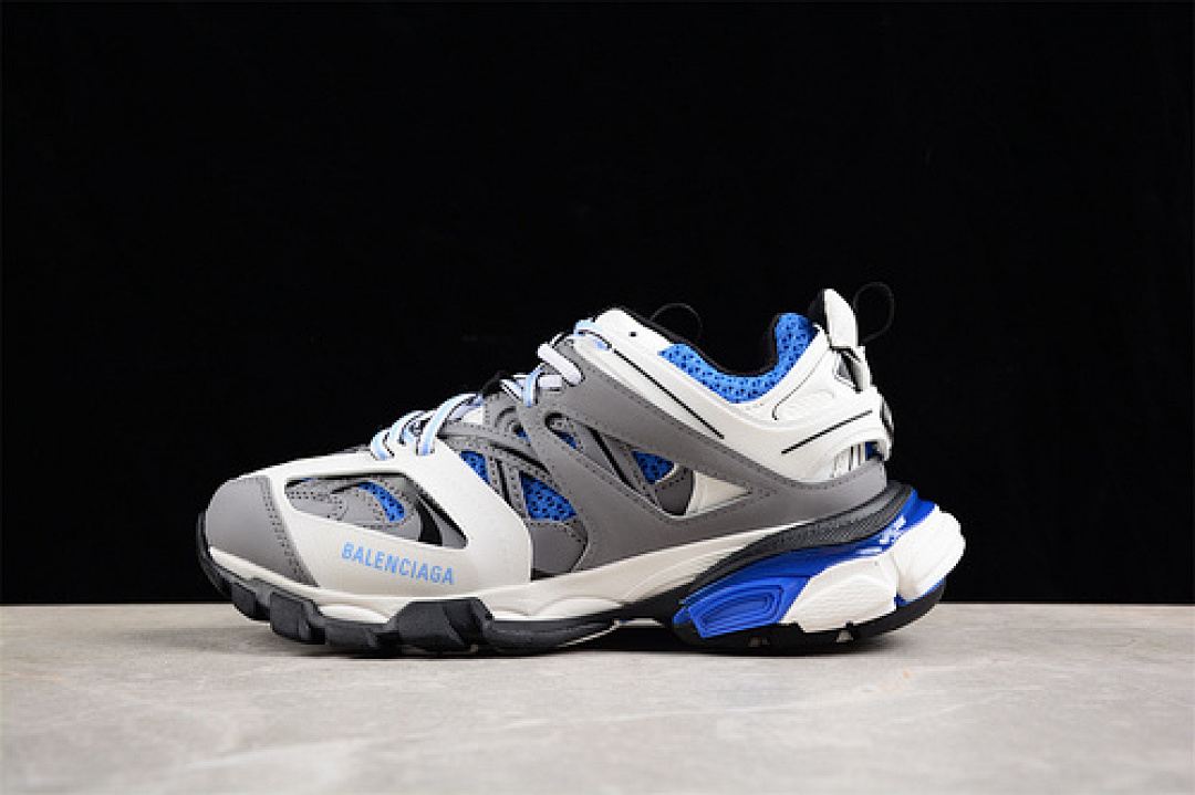 Unbranded [W3SR62501]-[BA*LEN*CIAGA TRACK SNEAKER TESS S.GOMMA RES BI ALV/TIS EFF NUBUK WHITE/GREY/BLUE], photo 1