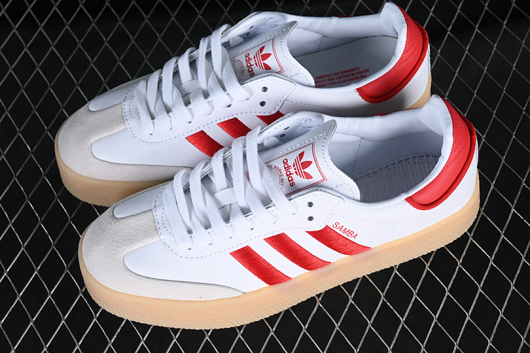 Adidas [ID0438]-[SAMBA VEGAN WHITE/RED/BROWN]-[WOMAN:36-39]-[MAN:40-45] - Image 11