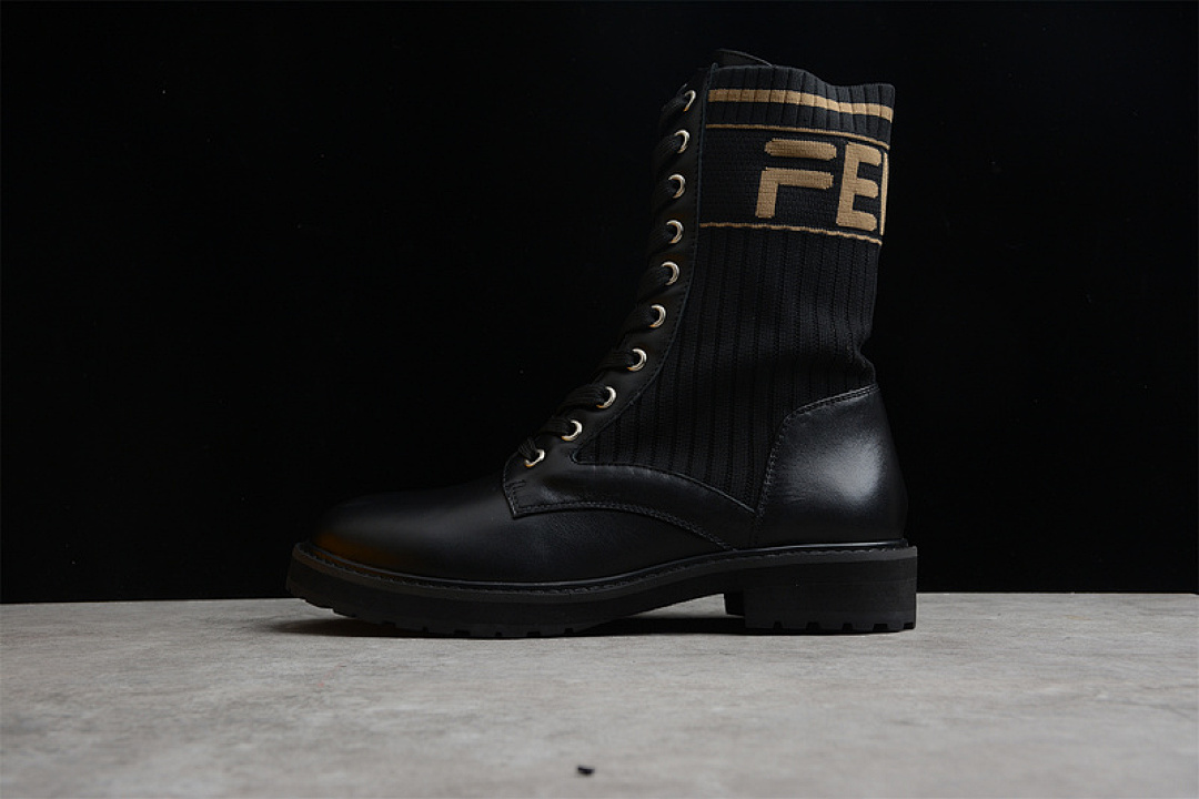 Timberland Timberland FEN*DI KNITTED ELASTIC MARTIN BOOTS BLACK/BLACK/BROWN · 18269-3F114-003, photo 1