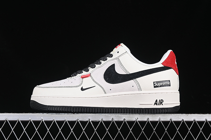 Nike Nike AIR FORCE 1 07 LOW SUP WHITE/BLACK/RED · BB7518-019, photo 1