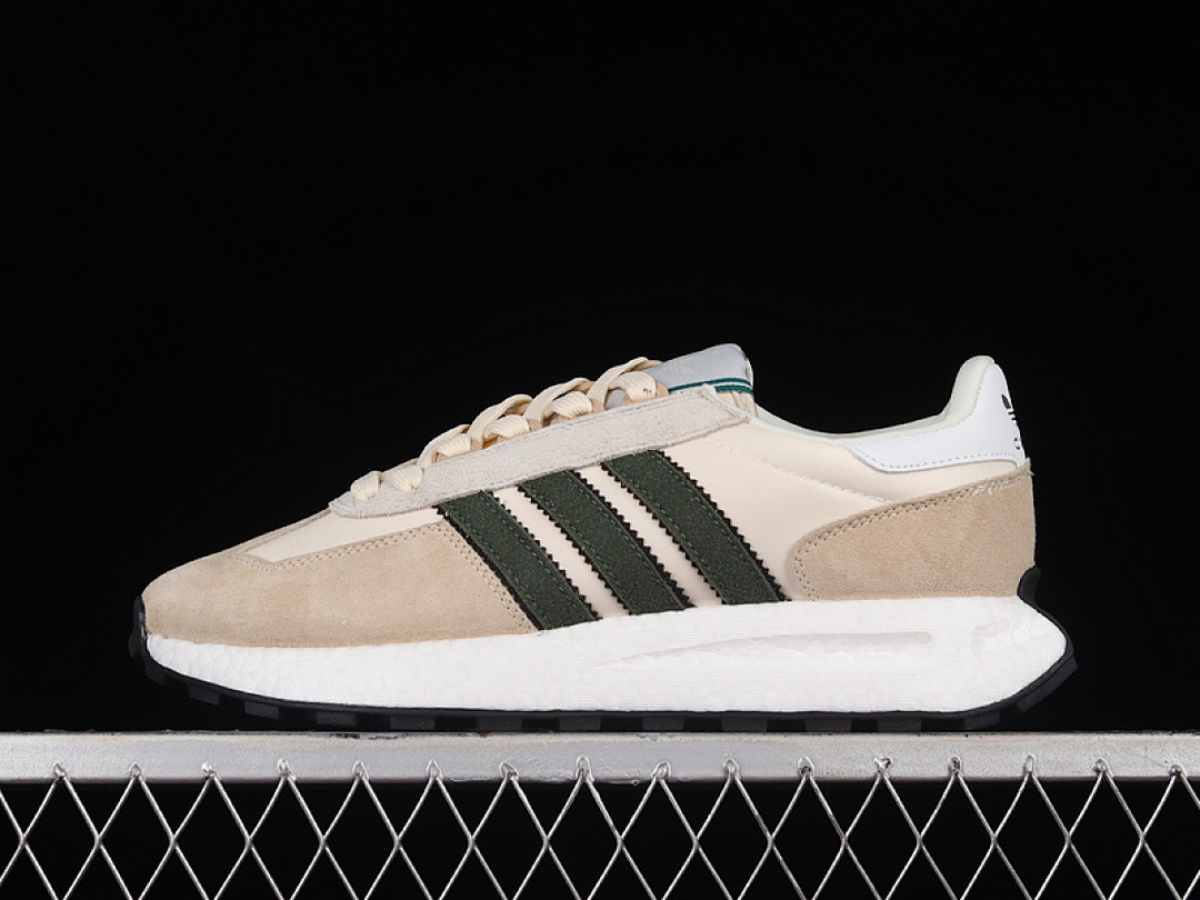 Unbranded [HQ8530]-[RETROPY E5 SHOES LIGHT KHAKI/CORE BLACK/CLOUD WHITE]-[WOMAN:36-39]-[MAN:40-45], photo 1