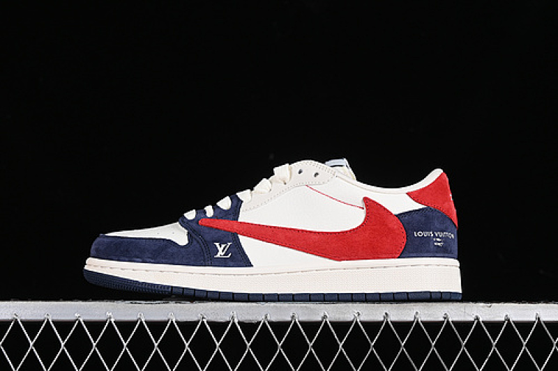 Jordan TRAVIS SCOTT X FRAGMENT DESIGN AIR Jordan 1 LOW OG SP WHITE/RED/BLUE · YQ2088-670, photo 1