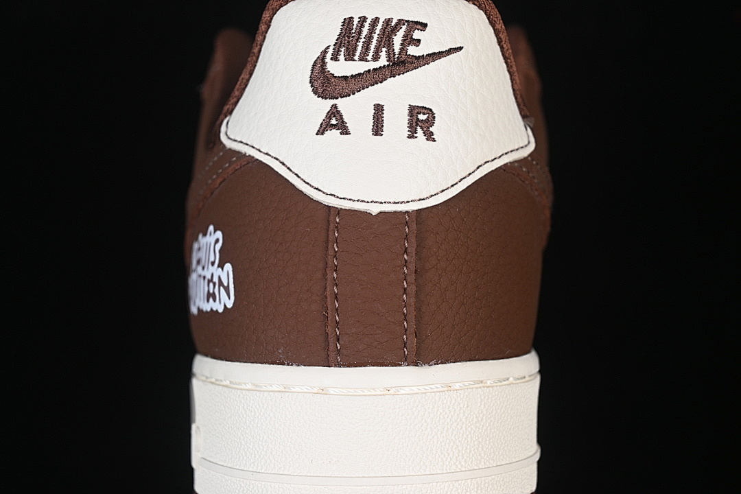 Nike [DF0188-127]-[AIR FORCE 1 07 LOW CASUAL SNEAKERS WHITE/BROWN]-[WOMAN:36-39]-[MAN:40-45] - Image 7