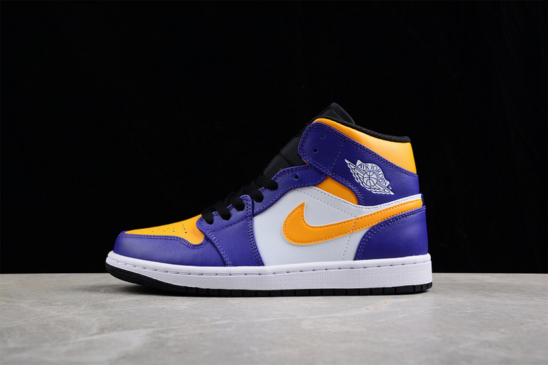Jordan [DQ8426-517]-[AIR JORDAN 1 MID LAKERS DARK CONCORD/TAXI/WHITE/BLACK]-[MAN:40-46], photo 1