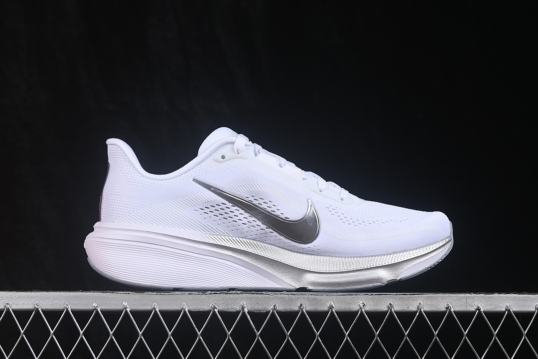 Nike [IB1881-102]-[AIR ZOOM PEGASUS 42 BREATHABLE SHOES WHITE/SILVER]-[WOMAN:36-39]-[MAN:40-46] - Image 15