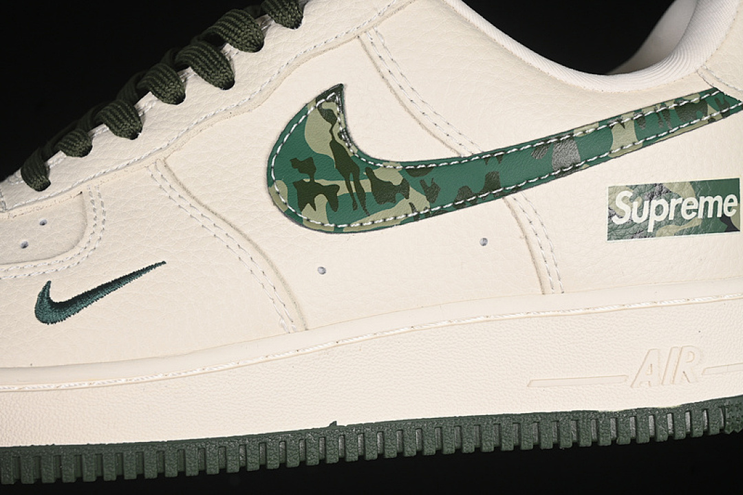 Nike [KK1988-069]-[AIR FORCE 1 07 LOW SUPREME WHITE/GREEN]-[WOMAN:36-39]-[MAN:40-45] - Image 8