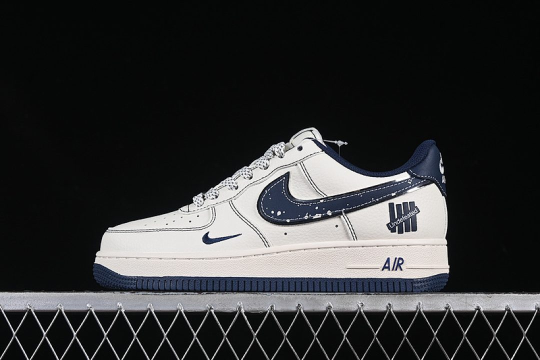 Nike [XS1958-522]-[AIR FORCE 1 07 LOW UN WHITE/GREY/BLUE]-[WOMAN:36-39]-[MAN:40-45] - Image 2